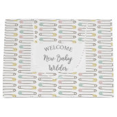 Baby shower Genderneutrale welkomstnaam Gift Bag Groot Cadeauzakje (Voorkant)