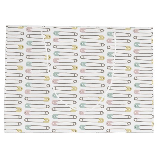 Baby shower Genderneutrale welkomstnaam Gift Bag Groot Cadeauzakje (Achterkant)