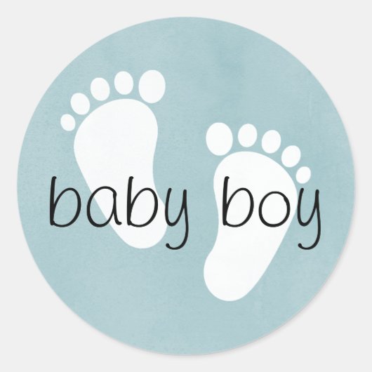 Baby shower Genderraad Stickers. Ronde Sticker (Voorkant)