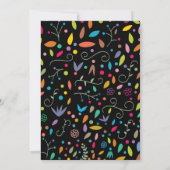 baby shower gepatterde bladeren kaart (Achterkant)