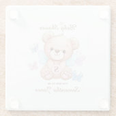 Baby shower gepersonaliseerd Onderzetter (Achterkant)