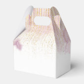 Baby shower gepersonaliseerde bloembrieven bedankdoosjes (Achterkant)