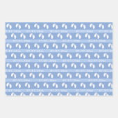 Baby shower Gepersonaliseerde geboortedatum en mon Inpakpapier Vel (Voorkant 3)