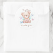 Baby shower gepersonaliseerde Sticker (Tas)