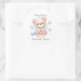 Baby shower gepersonaliseerde Sticker