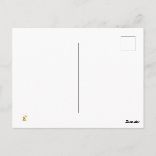 Baby shower, gepersonaliseerde teddybeer Kaart, un Briefkaart (Achterkant)