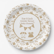 Baby shower Geslacht Neutraal Bruin en Wit