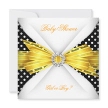 Baby shower Geslacht Zwarte Gele Witte Vlek