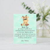 Baby shower geslachtsneutrale Giraffe Briefkaart (Staand voorkant)
