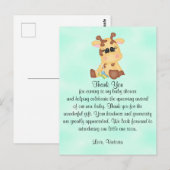 Baby shower geslachtsneutrale Giraffe Briefkaart (Voorkant / Achterkant)