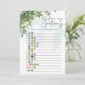 Baby shower Gezegden Afbeelding Quiz spel Kaart (Staand voorkant)