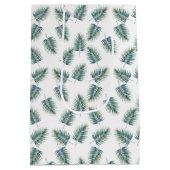 Baby Shower Gift Bag Fern Pattern Dinosaur Party Medium Cadeauzakje (Achterkant)