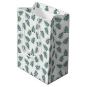 Baby Shower Gift Bag Fern Pattern Dinosaur Party Medium Cadeauzakje (Achterkant Gekanteld)