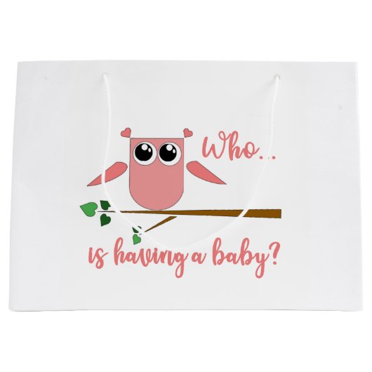 Baby Shower Gift Bag Groot Cadeauzakje (Voorkant)