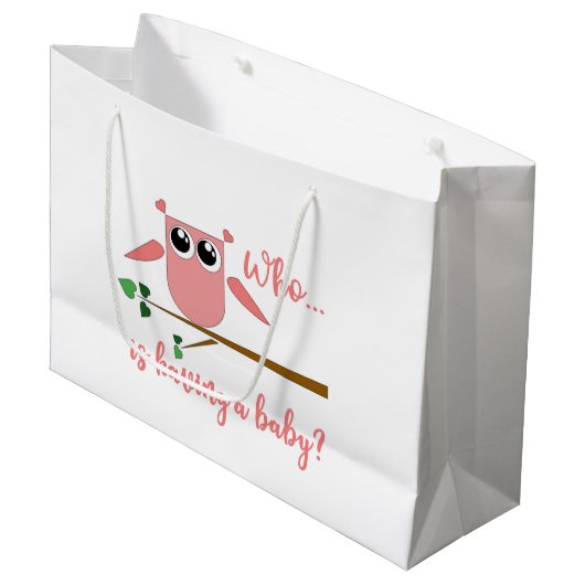 Baby Shower Gift Bag Groot Cadeauzakje (Voorkant Gekanteld)