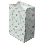 Baby Shower Gift Bag Mixed Dinosaur Pattern Party Medium Cadeauzakje (Achterkant Gekanteld)