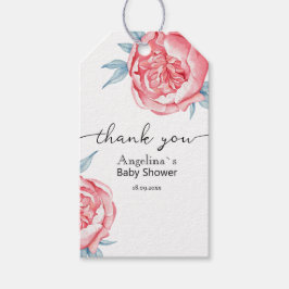 Baby shower Gift Label beschikt over waterverf pio Cadeaulabel