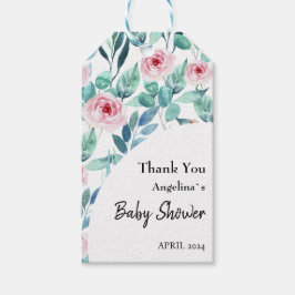 Baby shower Gift Label met leuke waterverf ontwerp Cadeaulabel
