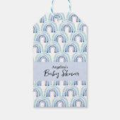 Baby shower Gift Label met waterverf ontwerp. Cadeaulabel (Achterkant)