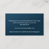 Baby shower Gift Registry Informatiekaartje (Achterkant)