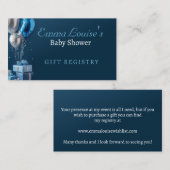 Baby shower Gift Registry Kaart Visitekaartje (Voorkant / Achterkant)