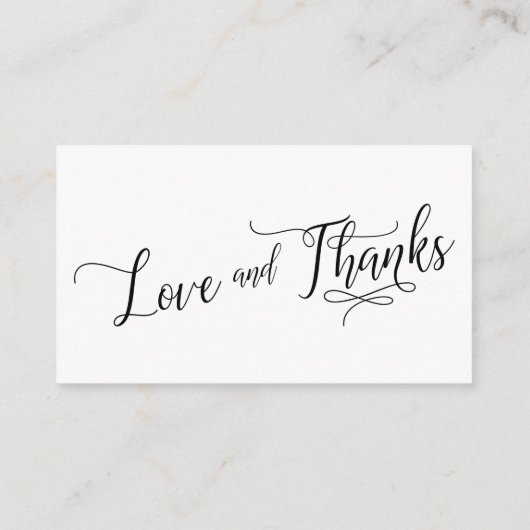 Baby shower Gift Registry Kaarten w / Elegant Scri (Achterkant)