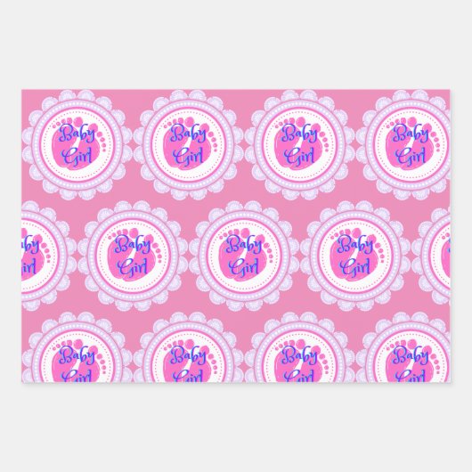 Baby shower Gift Wrap Inpakpapier Vel (Voorkant)
