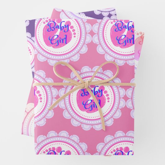 Baby shower Gift Wrap Inpakpapier Vel (In situ)