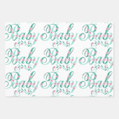 Baby shower gift wrapping paper sheet (Voorkant 3)