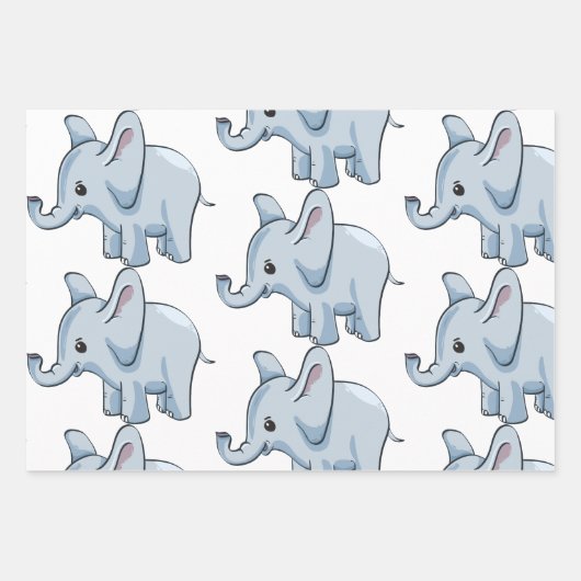 Baby shower gift wrapping paper sheet (Voorkant)