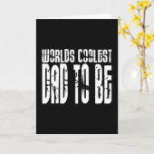 Baby shower Gifts 4 Dads Worlds Coolest Dad To Be Kaart (Gele Bloem)
