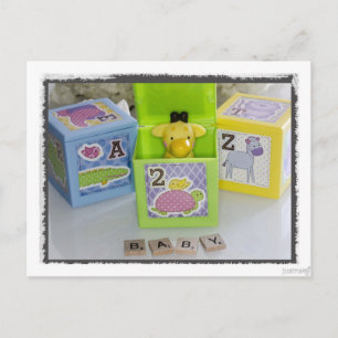 baby shower Giraffe Briefkaart