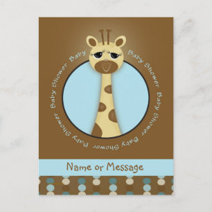 Baby shower Giraffe Briefkaarten