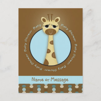 Baby shower Giraffe Briefkaarten