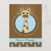 Baby shower Giraffe Briefkaarten (Voorkant)