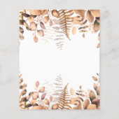 Baby shower giraffe eucalyptus budget uitnodiging flyer (Achterkant)