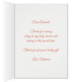 Baby shower Giraffe Floral Hartelijk dank (Binnen (Rechts))