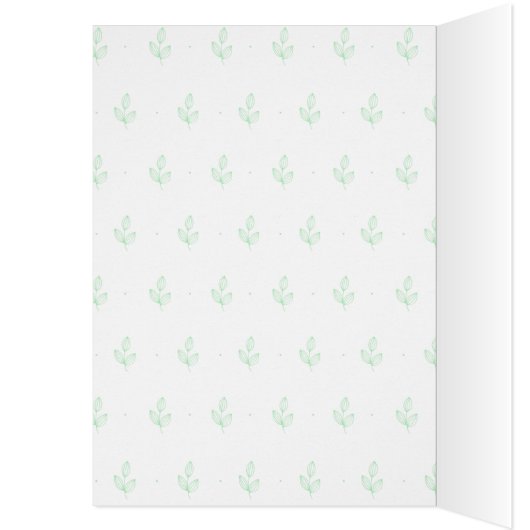 Baby shower Giraffe Floral Hartelijk dank (Binnen (Links))