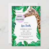 Baby shower Giraffe Kaart (Voorkant)