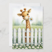Baby shower Giraffe met Daisy Kaart (Voorkant)