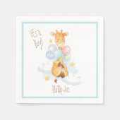 Baby shower Giraffe Papier servet (Voorkant)