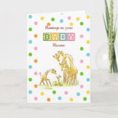 Baby shower Giraffe Religieus (Voorkant)