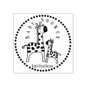Baby shower Giraffe Rubber Stamp Rubberstempel (Afrduk)
