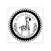 Baby shower Giraffe Rubber Stamp Rubberstempel (Afrduk)