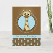 Baby shower Giraffe Sjabloon (Voorkant)