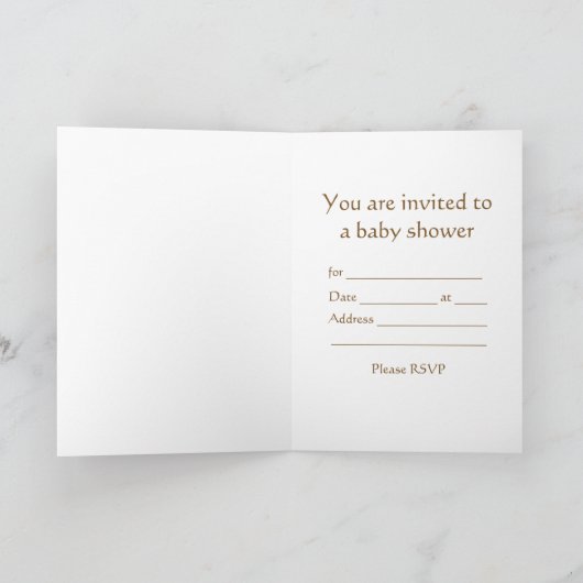 Baby shower Giraffe Sjabloon (Binnen)