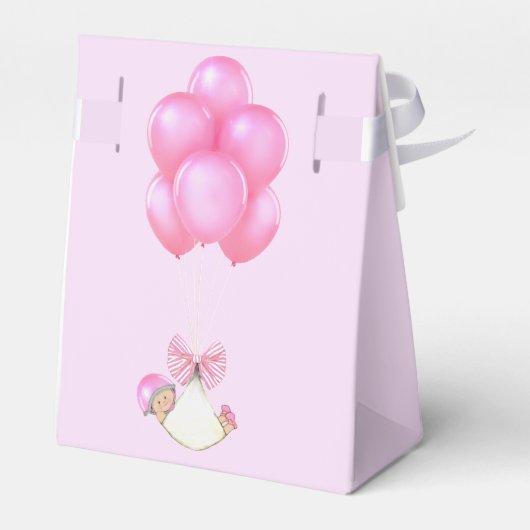 Baby shower Girl Bedankdoosjes (Achterkant)