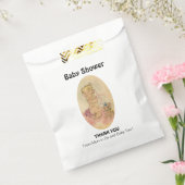 Baby shower Girl Bedankzakje (Gezegeld)