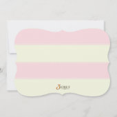 baby shower Girl Clothesline Invitations Kaart (Achterkant)