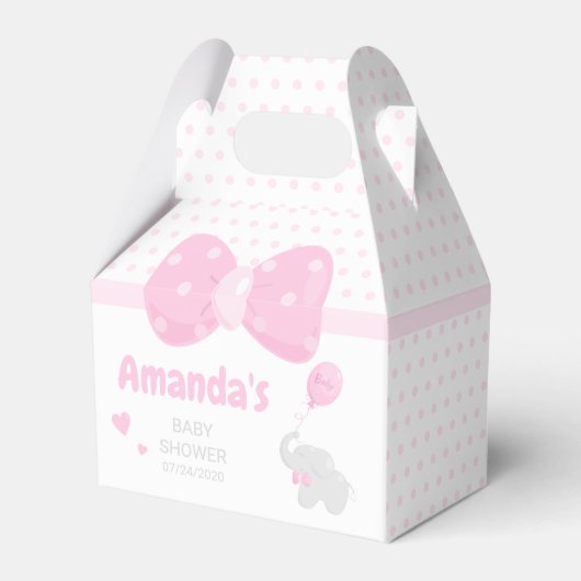 Baby shower Girl Cute Bedankdoosjes (Voorkant Zijde)